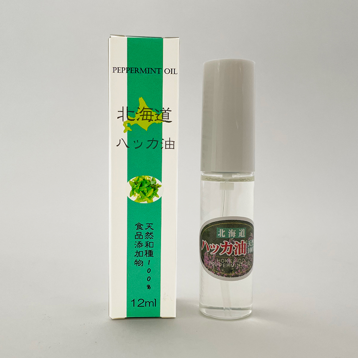 株式会社ナカノ企画 天然100％ハッカ油スプレー 12ml｜北海道お土産