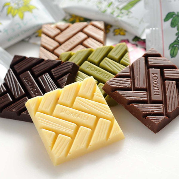 六花亭 チョコレート 5枚入(ホワイトチョコレート、モカホワイト、抹茶